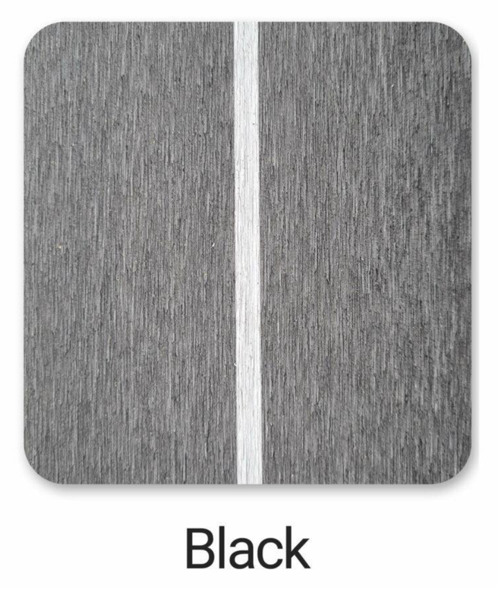 Kunststof teakdek kleurstaal Black