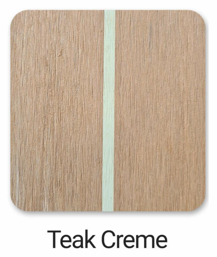 Kunststof teakdek kleurstaal Teak Creme