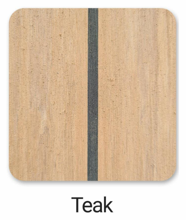 Kunststof teakdek kleurstaal Teak